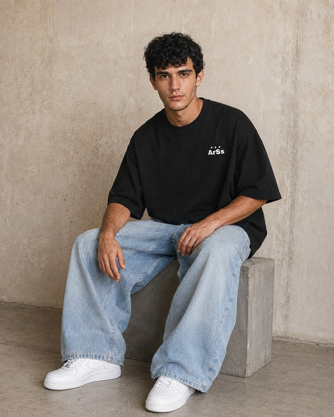 ARSS Boxy Tee — Black